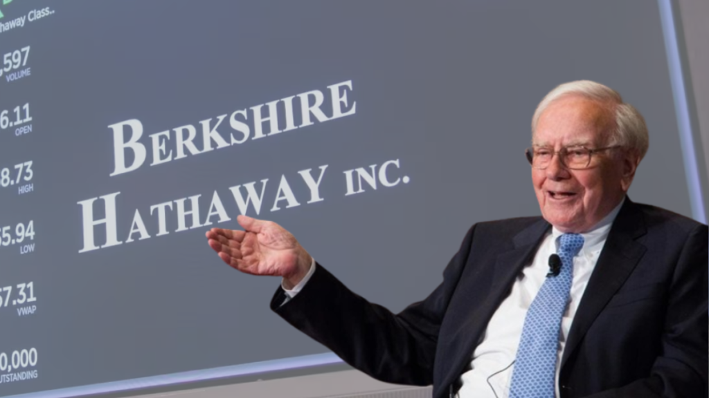 Warren Buffett, CEO of Berkshire Hathaway, smiles as he walks into the company's annual meeting